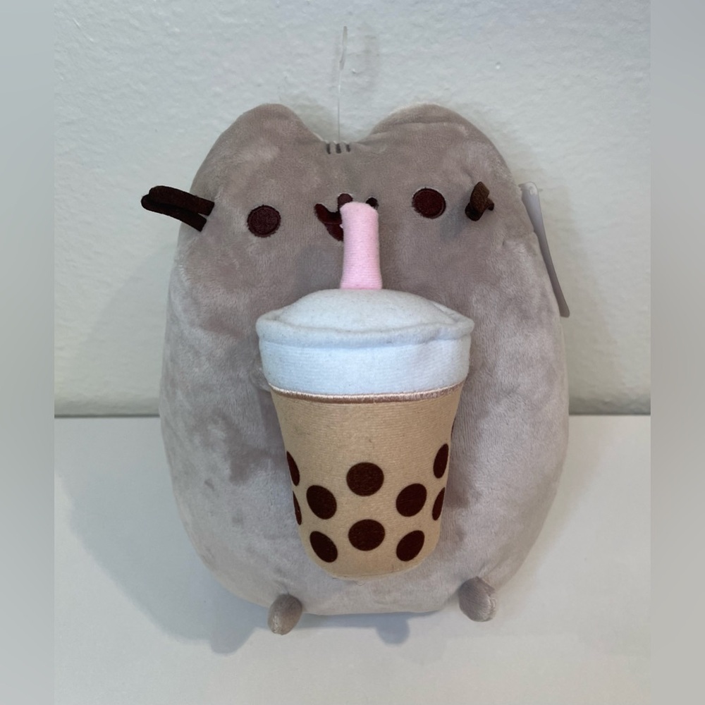 Pusheen NWT Cat Boba Tea Pusheen Plush Toys Size 9”‎